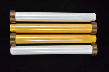 Κίτρινο χρώμα δυτών αλουμίνας εμβόλων αντοχής βιομηχανικό κεραμικό ντυμένο