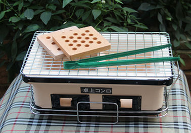 Ιαπωνική κεραμική σχάρα σχαρών επιτραπέζιων κορυφών, BBQ ξυλάνθρακα ορθογωνίων υπαίθρια σχάρα