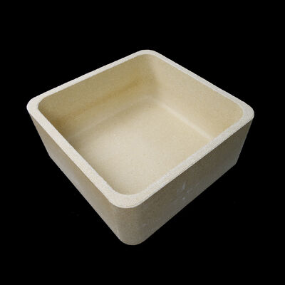 Τετράγωνο ανθεκτικό κορντιερίτη mullite saggar Σχεδιασμένο για θερμική αντοχή